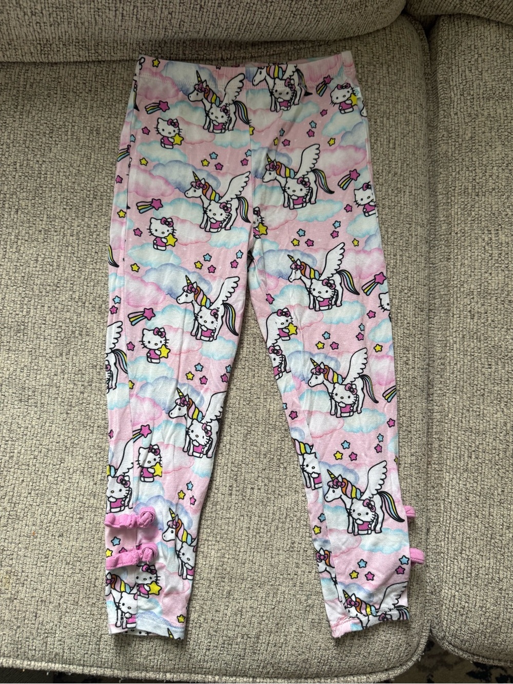 Posh Peanut Hello Kitty Unicorn Bow Leggings 3/4